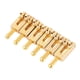 thumbnail image 2 of Sillines de guitarra con puente de rodillos, piezas de reparación de guitarra (dorado), 6 uds., 2 of 9
