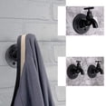 thumbnail image 3 of STRANDCHIC 2Set Black Vintage Wall Hooks with Industrial Style Design for Room Organization, 3 of 8