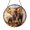 Acrylic 3.5 Inch, variant on Safari Elephant Family Glass Suncatcher Window Decor, Round Hanging Animal Art
