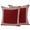 White Red, variant on Burnt Orange Geometric Outdoor Pillow Covers 24x24 Set of 2, Waterproof Patio Throw Pillowcase Protectors, Country Greece Key Art Square Decorative Pillow Shams Cushion Covers for Seat Bed Couch Sofa