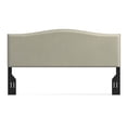 thumbnail image 3 of Kameli Nailhead-Trim Camelback Upholstered Headboard, Beige, King/California King, 3 of 6