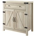 thumbnail image 1 of Armoire d'Accent Porte de Grange 30 Pouces en Chêne Blanc, 1 of 5