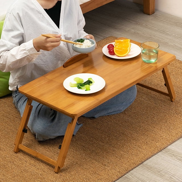 Folding Computer Desk,Modern Style Bamboo Folding Bed Table Laptop Table Best in Class