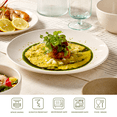 thumbnail image 3 of Carote 12-Piece Ceramic Dinnerware Set, Plates and Bowls Dish Sets Service for 4, Durable Kitchen Dining Dish Set, 3 of 8