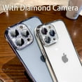 thumbnail image 4 of Luxury Glitter Diamond Camera Protection Case For iPhone 13 12 11 Pro Max X XR XS 7 8 Plus Soft Clear Plating Shockproof Cover, 4 of 4