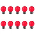 thumbnail image 1 of 10X E27 LED Light Warm Red Bulb Plastic Bulb (0.5W Power, Red),10 x LED Light Bulb,Red, 1 of 5