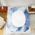 thumbnail image 5 of Homewish Abstract Art Fluid Twin Sheet Sets,Marble Texture Twin Fitted Sheet,Blue White Flat Sheet For Girls Boys,Breathable Home Decor,3pcs, 5 of 7