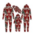 thumbnail image 6 of Penkiiy Family Matching Christmas Pajamas Set One Piece Striped Hooded Sleepwear Santa Claus Elf Onesie Outfit 9 Months Multicolor, 6 of 6