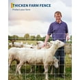 thumbnail image 6 of M optimized 9GA Thickened Heavy Duty Cattle Farm Fence, Galvanized Goat Deer Fence, Heavy Zinc Coating Hog Wire Fencing for Farm Livestock Animals Protection, 4ft x 328ft, 6 of 7