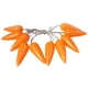 thumbnail image 2 of Luces de hilo de zanahoria de Pascua 59in 10 LED naranja cálido, guirnalda interior alimentada por USB con batería, tira de luz intermitente de plástico para la repisa, mesa, corona, jardín, 2 of 6