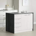 thumbnail image 1 of South Shore Myro Kitchen Island with Storage, in Gray Oak and White, 1 of 21