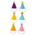 thumbnail image 2 of 6 mini sombreros de fiesta para mascotas, accesorios de disfraces, lindas decoraciones, sombreros cónicos coloridos para gatitos, conejos, peluches,, 2 of 7