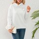 thumbnail image 3 of Sudadera con capucha de manga larga para mujer cómoda sudadera con espalda descubierta Tops de moda para primavera y otoño, 3 of 9
