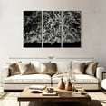 thumbnail image 2 of Elephant Stock Dark Ocean Waves Wall Art - Horizontal Multi Panel Canvas - Living Room Wall Decor - Beach Multi Panel - Black And White Decor - 74" x 48", 2 of 8