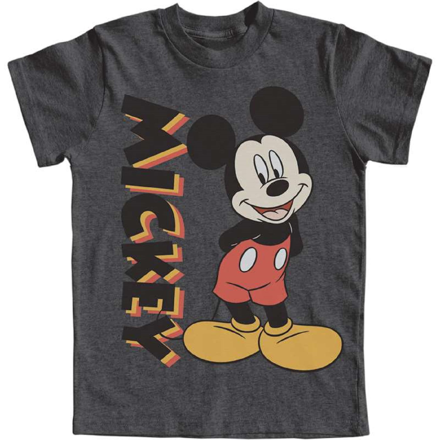 Mickey Love Mickey Mouse Charcoal Kids T-Shirt 