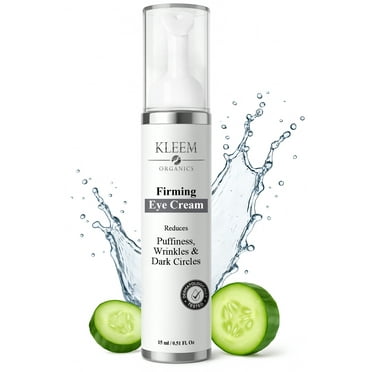 KLEEM ORGANICS Anti-Aging Eye Cream - Reduces Eye Bags, Crow's Feet, Fine Lines, & Sagginess - Highly Effective Under Eye Cream for Wrinkles - For Dark Circles & Puffiness - Results in JUST 6 WEEKS