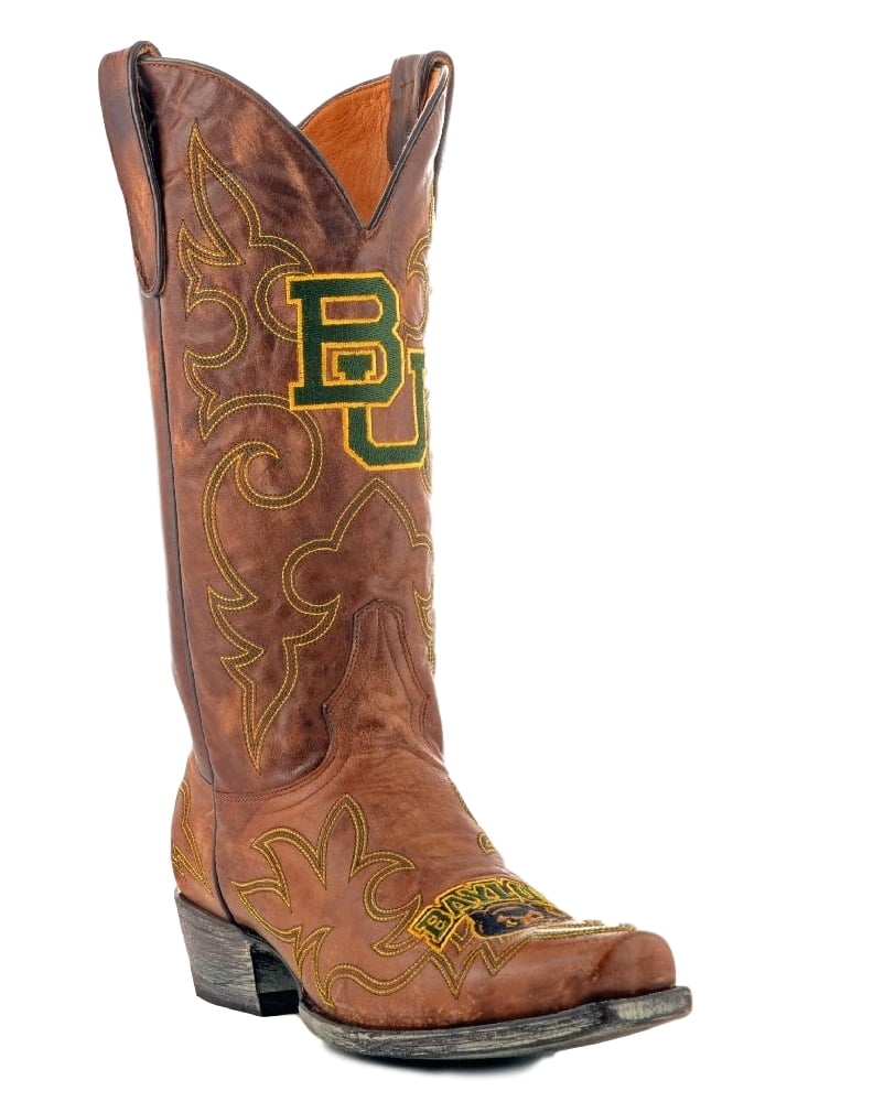 Gameday Boots Mens Leather Baylor Cowboy Boots by GameDay Boots