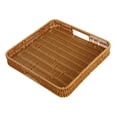 thumbnail image 3 of Cesta de servir cuadrada, rústica, multiusos, para comida, frutero, cesta tejida M, 3 of 9