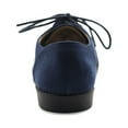thumbnail image 4 of Ollio Women's Classic Flat Shoes Lace Up Faux Suede Oxfords ZM2910, 4 of 6