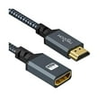 thumbnail image 1 of HDMI Extender, 3.3FT HDMI Male to Female Nylon Braided Cable, 4K@60Hz 3D HDR Support, 1 of 1