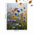 thumbnail image 3 of Cornflower and Daisy Floral Landscape Canvas Print, Wall Art for Living Room Bedroom Dining Room Bathroom Kitchen Office Hallway, 3 of 8