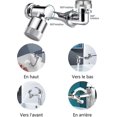 thumbnail image 1 of 1080 Degree Swivel Faucet Aerator, Rotating Faucet Nozzle, Aerator Splash Filter Faucet, 2 Modes Adjustable Extension Faucet Filter Sprayer for Kitche, 1 of 4