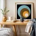 thumbnail image 4 of Abstract - Retro Circles BBBOW - Digital Art Geometric Abstract Modern Art Minimalist Mid-Century Modern Pattern Space Oak Framed Wall Art Print 12 x 12 inches, 4 of 8