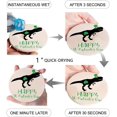 thumbnail image 1 of XDDJA Dinosaur Happy St. Patrick's Day Set of 4 Round Coaster for Drinks, Absorbent Ceramic Stone Coasters Cup Mat with Cork Base for Home Kitchen Room Coffee Table Bar Decor, 1 of 2