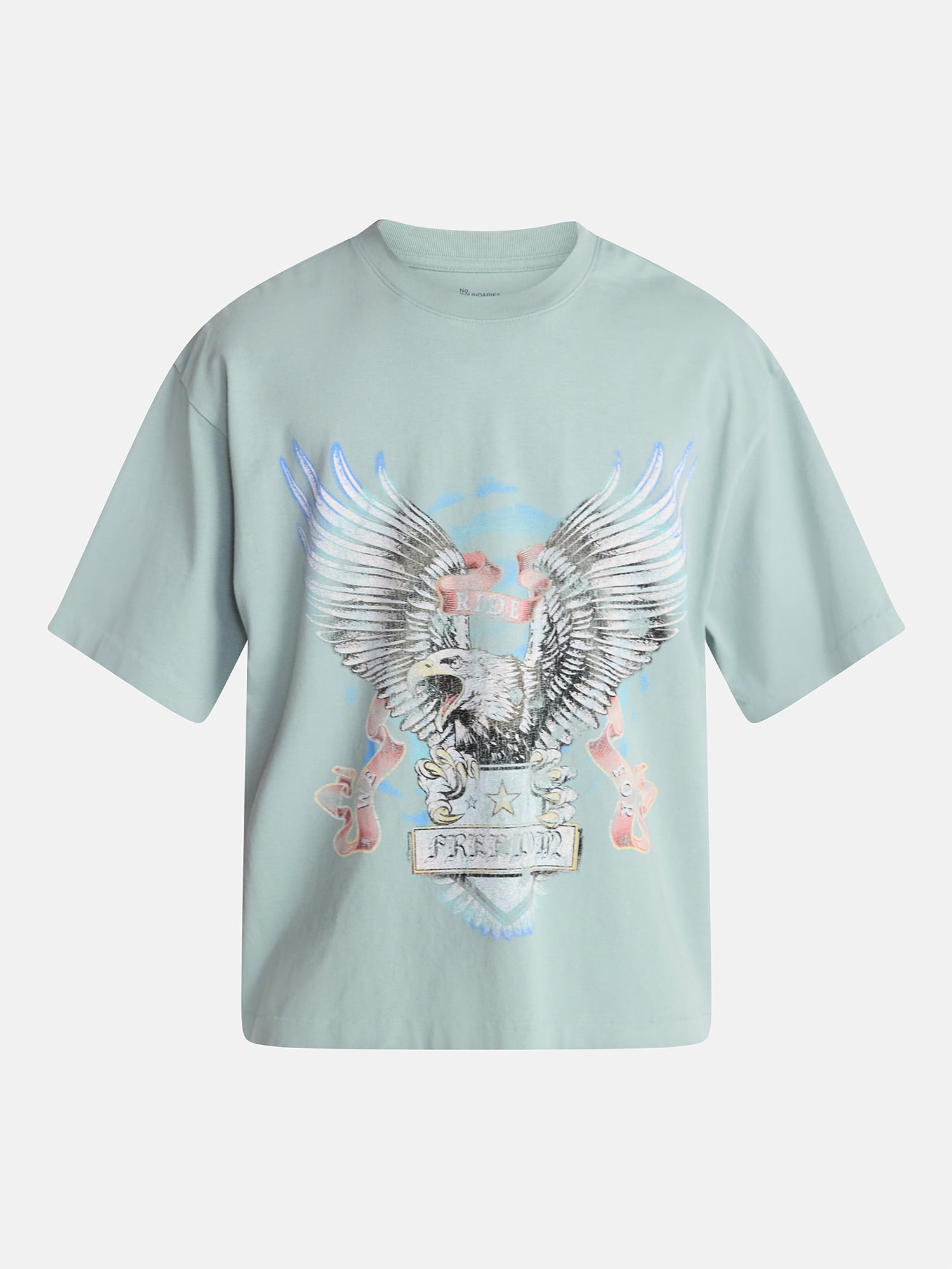 No Boundaries Boxy Fit Heavyweight Graphic Tee Shirt, Men's XS-4XLT