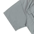 thumbnail image 3 of Tuna Men's Fishing UPF 50+ Sun Protection Anti-Static Waterproof Breathable Quickly Dry Hiking Short Sleeve Shirts Cool Grey 02 XX-Large, 3 of 7