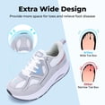 thumbnail image 3 of Artlea Wide Toe Box Shoes Women Walking Shoes with Arch Support Plantar Fasciitis Orthotic Sneakers for Arch and Heel Pain Relief, Size 7, 3 of 7