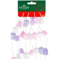 thumbnail image 2 of Kurt Adler Artificial Garland Glitter Gum Drop Christmas Pink Purple White 9', 2 of 5