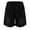 Z16-Black, variant on LRen Girls Jean Shorts Summer Baggy Denim Shorts with Embroidered Print and Elastic Waistband for Comfortable Casual Wear Cute Summer Y2K Streetwear,6-12 Months