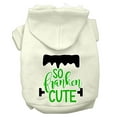 thumbnail image 5 of Halloween Pet, Dog  Cat Hoodie Screen Printed, "So Franken Cute", 5 of 10