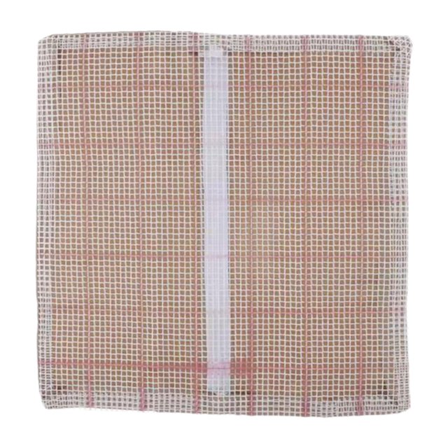 Rongfmy Latch Hook Mesh Making Decoration Blank Pillow Hooking Mesh for Sofa Mat 43cmx43cm