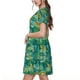 thumbnail image 2 of Fotbe Jungle Leopard Vestido Largo de Moda para Mujer, Vestido Tipo Camiseta con Manga Corta y Estilo Casual a Rayas y Bloques de Color, 2 of 6