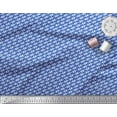 thumbnail image 2 of Soimoi Blue Moss Georgette Fabric Diagonal Arrow Printed Craft Fabric by the Yard 42 Inch Wide, 2 of 3