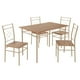 thumbnail image 1 of Comedor de 4 Sillas Mesa Madera Cocina Restaurante Cafeteria beige 5, 1 of 5