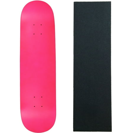 skateboard deck pro 7-ply canadian maple neon pink with griptape 7.5  - 8.5 price history on PriceWatchPro