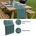 thumbnail image 5 of Teal Wood Grain Table Runner - 70 Inch Long, Kitchen Dining Table Runner Dresser Scarves, Farmhouse Vintage Wooden Rustic Farmhouse Decor for Coffee Tables Wedding Party Banquet, 5 of 8