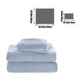 thumbnail image 3 of Qiweii Elegant Soft Velvet Flannel Sheet Set, Anti Static Non Pilling, Cozy Warm Fuzzy Fleece Bedding for Home, 3 of 6
