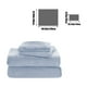 thumbnail image 3 of Juego de sábanas de franela suave con funda de almohada, ropa de cama acogedora y mullida, funda de forro polar cálida, tela antiestática, material que no se hace bolos, 160x230 cm para dormitorio,, 3 of 6