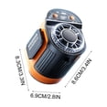 thumbnail image 3 of Cevemin USB Rechargeable Waist Hanging Fan Portable Clip On High Speed Cooling Fan Hands Free Neck Waist Mount Fan for Construction Site Outdoor Camping, 3 of 9