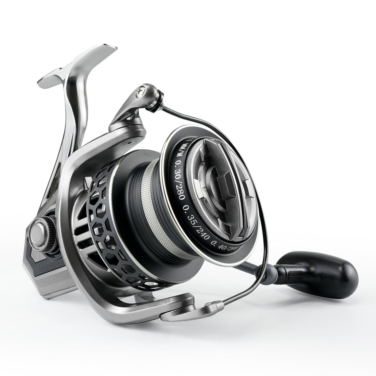 Spinning Reels Ultralight Metal 5.1:1 Gear Ratio 8000-12000 Saltwater Or Freshwater Big Max Drag Fishing Reels