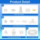 thumbnail image 3 of Kit de tubos de agua para tobogán de piscina Tvwen con tubos flexibles de 14 pies, 3 of 7