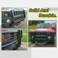 thumbnail image 4 of Kojem Front Bumper Grille Guard, Fit for 2006-2011 Hummer H3 H3T Black 2007 2008 2009 2010, Protector Brush, 4 of 13