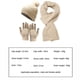 thumbnail image 2 of Conjunto de tres piezas de gorro, bufanda y guantes, cálido y aislante, gorro de punto grueso, 2 of 6