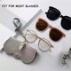 thumbnail image 4 of Caja para gafas de 2 piezas, bolsa para gafas de sol, bolsa portátil para gafas, bonita caja para gafas de sol para mujeres y hombres ER, 4 of 5