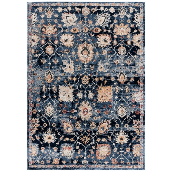 SAFAVIEH Luna Terrence Oriental Area Rug, Navy/Blue, 8' x 10'