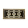 thumbnail image 5 of Decor Grates AJH410-A Oriental Floor Register, 4x10 Inches, Antique Brass Finish, 5 of 6